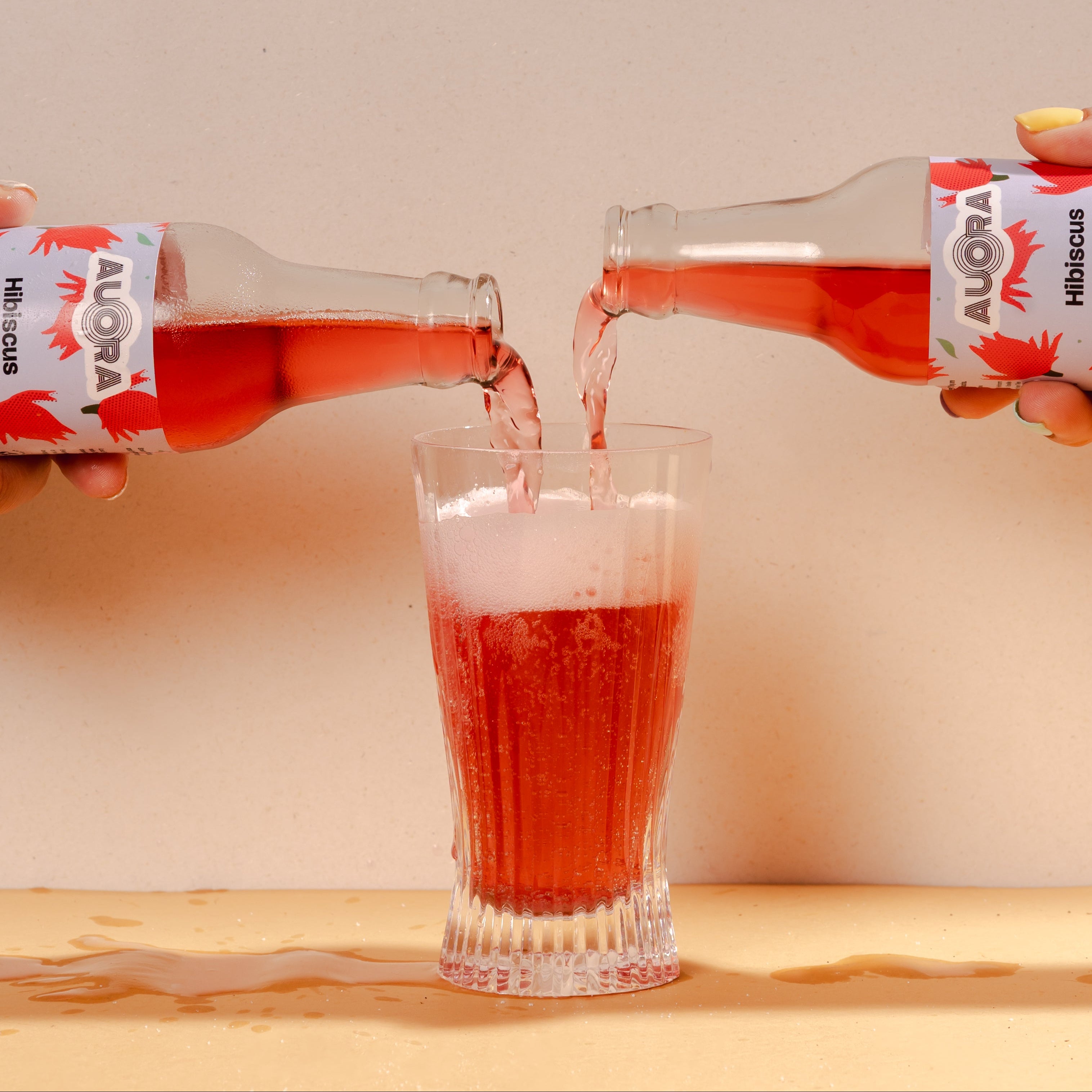 Hibiscus Kombucha - Sparkling probiotic Tea