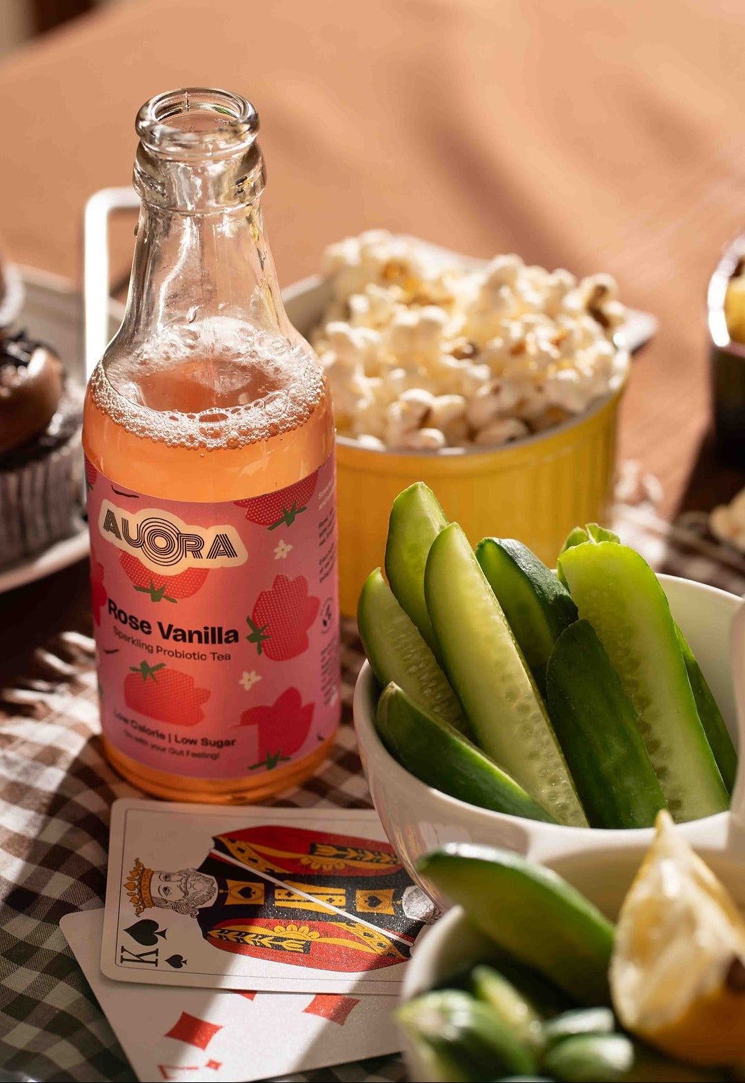 Rose Vanilla Kombucha - Sparkling Probiotic Tea