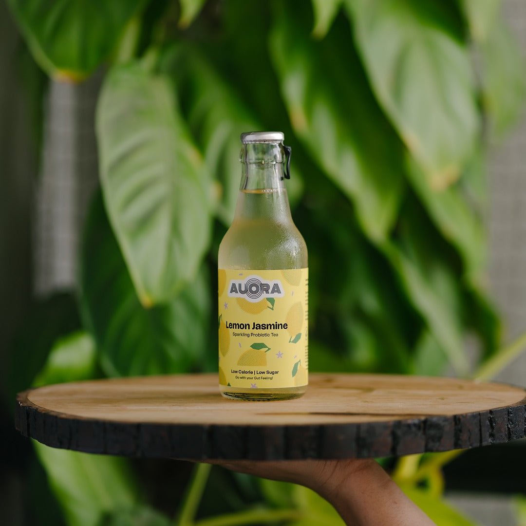 Lemon Jasmine Kombucha - Sparkling probiotic tea